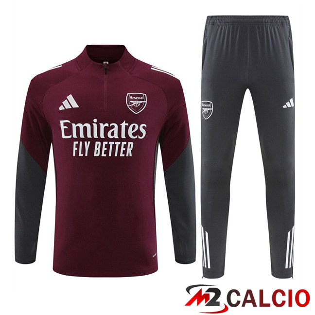 Maglie Calcio Personalizzate,Tute Calcio Squadre,Maglia Nazionale Italiana Calcio | Insieme Tuta Calcio Arsenal Rosso 2025/2026