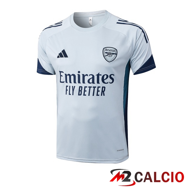 Maglie Calcio Personalizzate,Tute Calcio Squadre,Maglia Nazionale Italiana Calcio | T Shirt Allenamento Arsenal Grigio 2025/2026