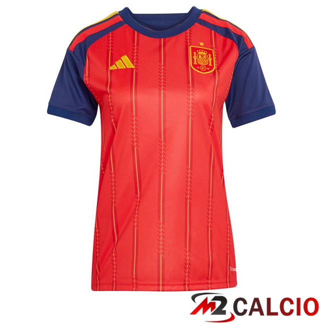Maglie Calcio Personalizzate,Tute Calcio Squadre,Maglia Nazionale Italiana Calcio | Maglie Calcio Spagna Donna Prima Rosso 2026/2027