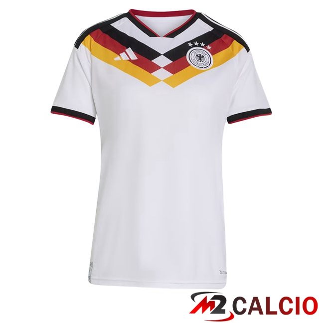 Maglie Calcio Personalizzate,Tute Calcio Squadre,Maglia Nazionale Italiana Calcio | Maglie Calcio Germania Donna Prima Bianco 2026/2027
