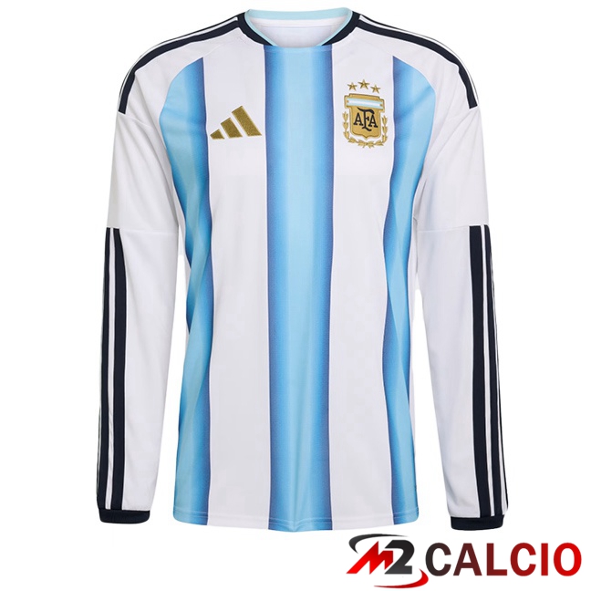 Maglie Calcio Personalizzate,Tute Calcio Squadre,Maglia Nazionale Italiana Calcio | Maglie Calcio Argentina Prima Manica Lunga Blu Bianco 2026/2027