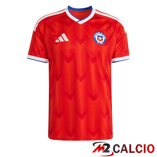 Maglie Calcio Personalizzate,Tute Calcio Squadre,Maglia Nazionale Italiana Calcio | Maglie Calcio Chile Prima Rosso 2026/2027