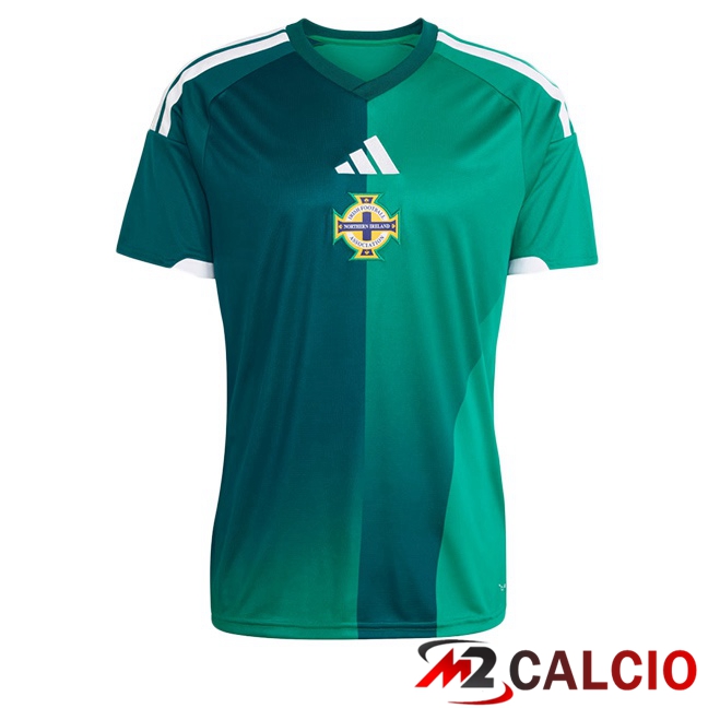 Maglie Calcio Personalizzate,Tute Calcio Squadre,Maglia Nazionale Italiana Calcio | Maglie Calcio Irlanda del Nord Prima Verde 2026/2027