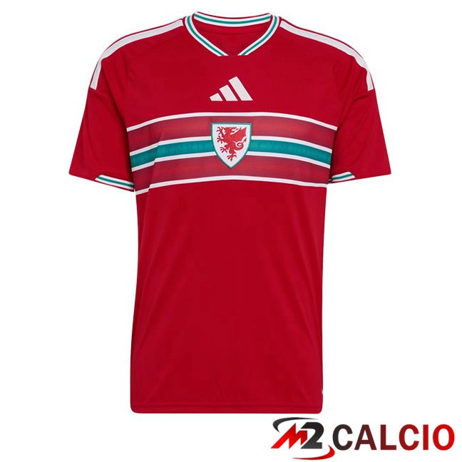 Maglie Calcio Personalizzate,Tute Calcio Squadre,Maglia Nazionale Italiana Calcio | Maglie Calcio Galles Prima Rosso 2026/2027