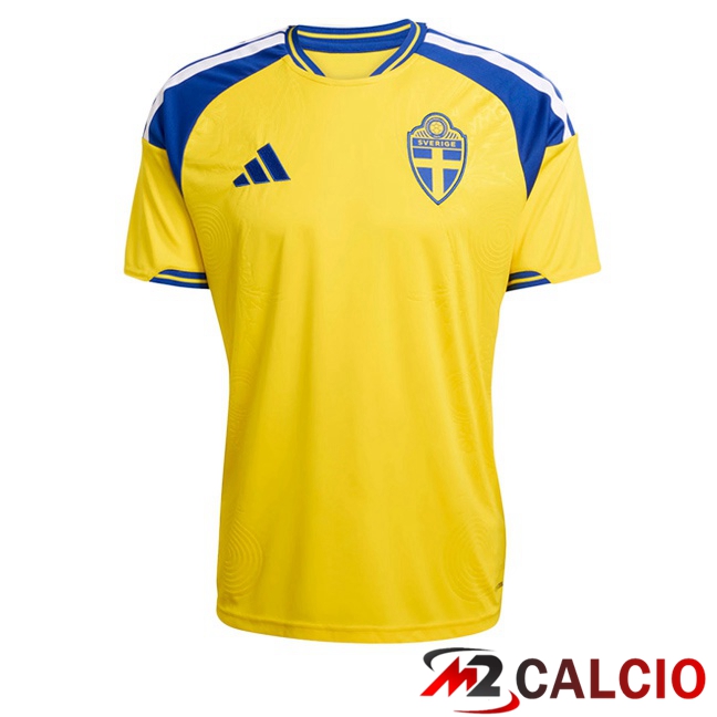 Maglie Calcio Personalizzate,Tute Calcio Squadre,Maglia Nazionale Italiana Calcio | Maglie Calcio Svezia Prima Giallo 2026/2027