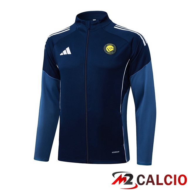 Maglie Calcio Personalizzate,Tute Calcio Squadre,Maglia Nazionale Italiana Calcio | Giacca Calcio Al-Nassr FC Blu Reale 2025/2026