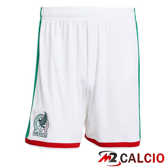 Maglie Calcio Personalizzate,Tute Calcio Squadre,Maglia Nazionale Italiana Calcio | Pantaloncini Calcio Messico Prima Bianco 2026/2027