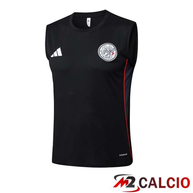 Maglie Calcio Personalizzate,Tute Calcio Squadre,Maglia Nazionale Italiana Calcio | Canotta Allenamento AFC Ajax Nero 2025/2026