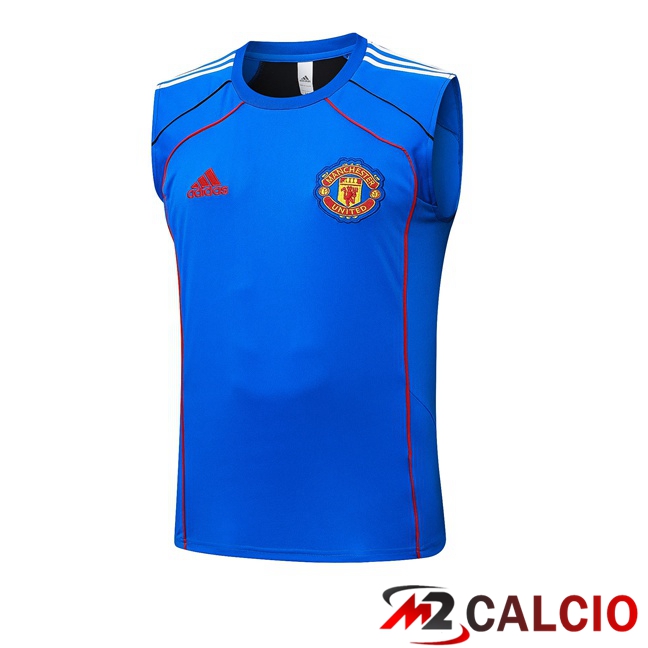 Maglie Calcio Personalizzate,Tute Calcio Squadre,Maglia Nazionale Italiana Calcio | Canotta Allenamento Manchester United Blu 2025/2026