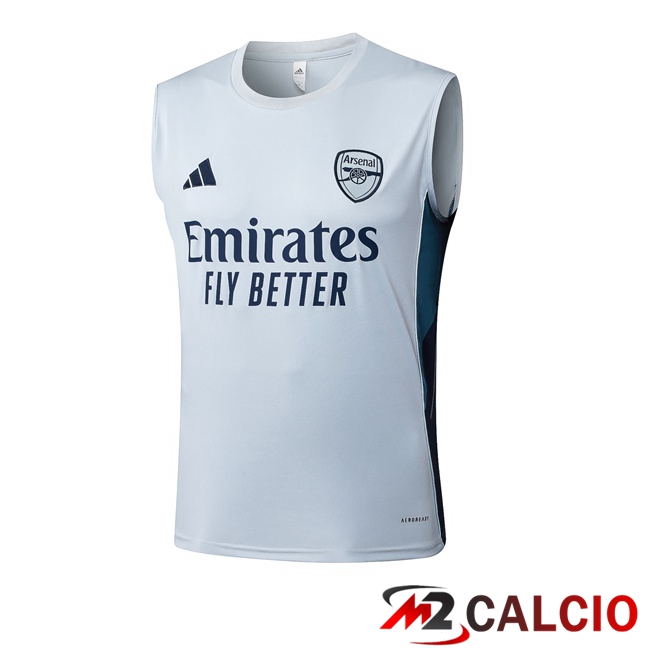 Maglie Calcio Personalizzate,Tute Calcio Squadre,Maglia Nazionale Italiana Calcio | Canotta Allenamento Arsenal Grigio 2025/2026