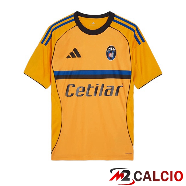 Maglie Calcio Personalizzate,Tute Calcio Squadre,Maglia Nazionale Italiana Calcio | Maglie Calcio Pisa FC Seconda Giallo 2025/2026