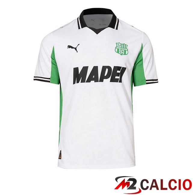 Maglie Calcio Personalizzate,Tute Calcio Squadre,Maglia Nazionale Italiana Calcio | Maglie Calcio US Sassuolo Seconda Bianco 2025/2026