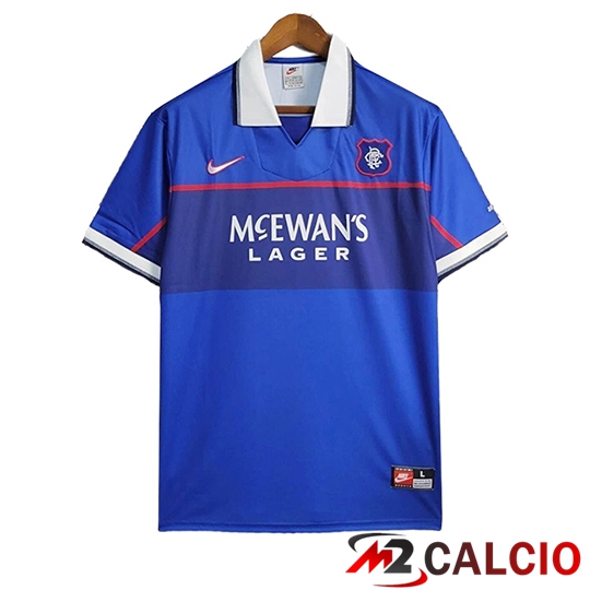 Maglie Calcio Personalizzate,Tute Calcio Squadre,Maglia Nazionale Italiana Calcio | Maglie Calcio Rangers FC Retro Prima 1998/1999