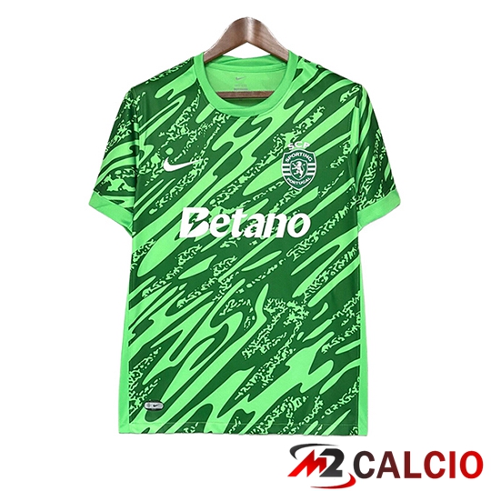 Maglie Calcio Personalizzate,Tute Calcio Squadre,Maglia Nazionale Italiana Calcio | Maglie Calcio Sporting SCP Portiere Verde 2025/2026