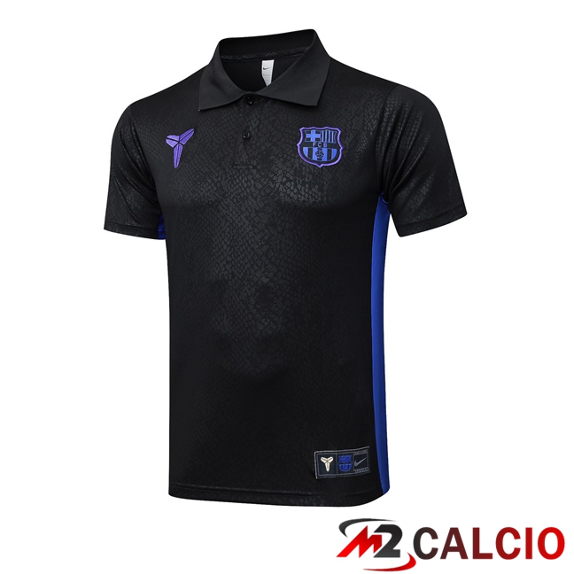 Maglie Calcio Personalizzate,Tute Calcio Squadre,Maglia Nazionale Italiana Calcio | Maglia Polo FC Barcellona Nero 2025/2026