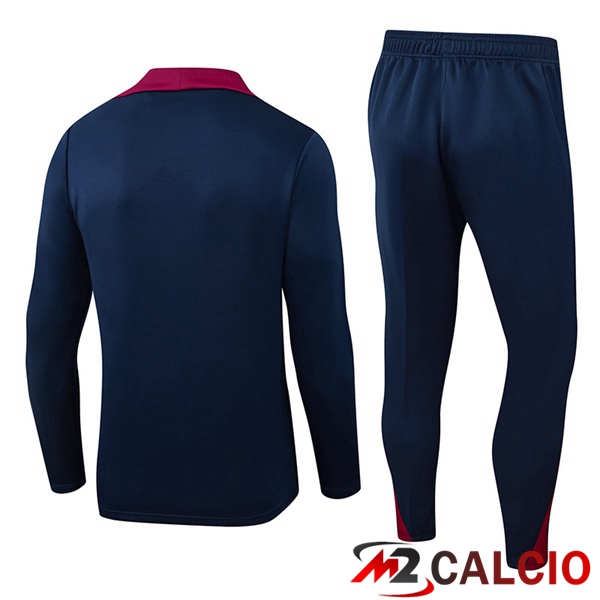 Insieme Tuta Calcio - Giacca FC Barcellona Blu Reale 2025/2026