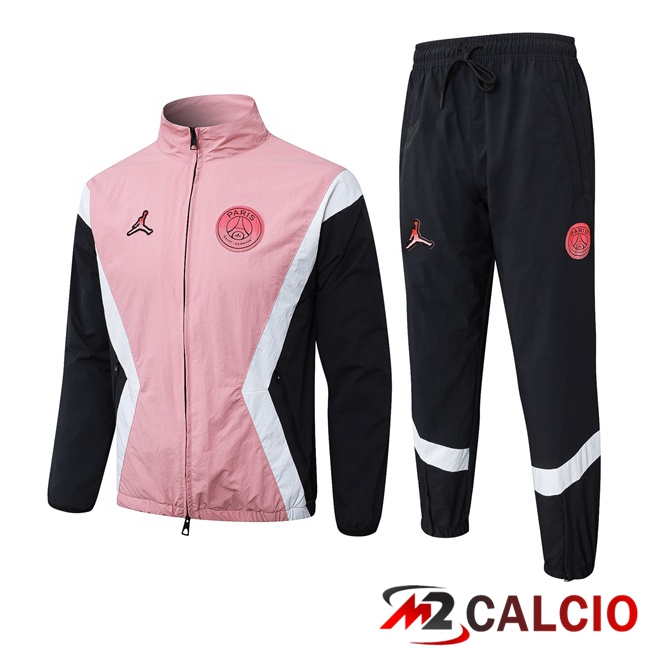 Maglie Calcio Personalizzate,Tute Calcio Squadre,Maglia Nazionale Italiana Calcio | Insieme Tuta Calcio - Giacca Jordan Paris PSG Rosa 2025/2026