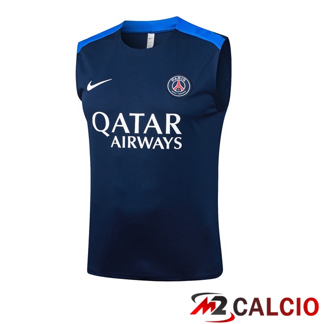 Maglie Calcio Personalizzate,Tute Calcio Squadre,Maglia Nazionale Italiana Calcio | Canotta Allenamento Paris PSG Blu Reale 2025/2026