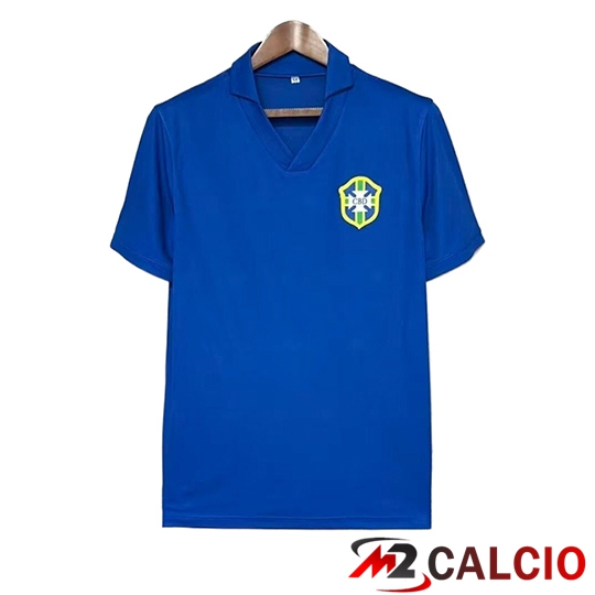 Maglie Calcio Personalizzate,Tute Calcio Squadre,Maglia Nazionale Italiana Calcio | Maglie Calcio Brasile Retro Seconda 1957