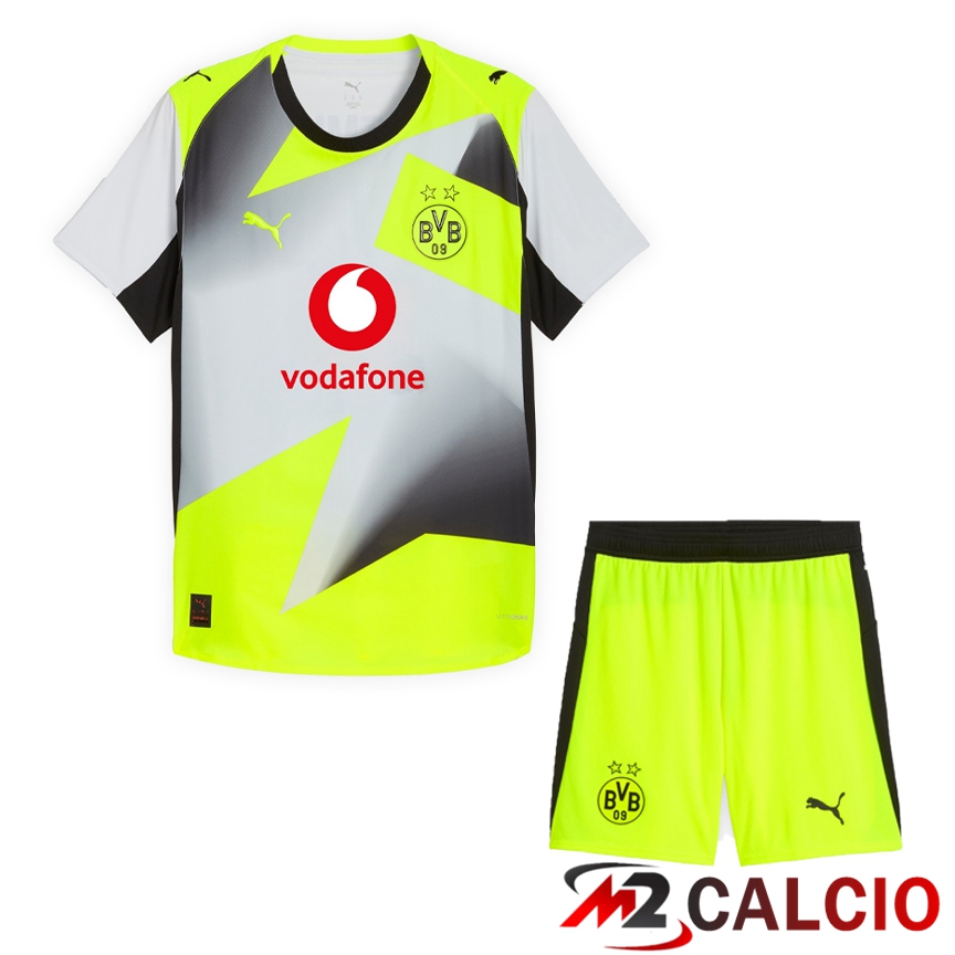 Maglie Calcio Personalizzate,Tute Calcio Squadre,Maglia Nazionale Italiana Calcio | Insieme Maglie Calcio BVB Dortmund Seconda + Pantaloncini 2025/2026