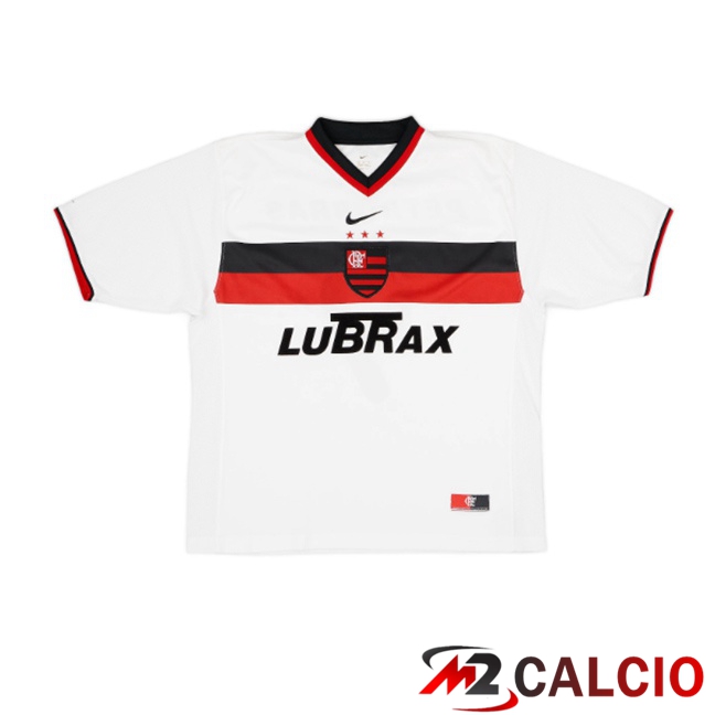 Maglie Calcio Personalizzate,Tute Calcio Squadre,Maglia Nazionale Italiana Calcio | Maglie Calcio Flamengo Retro Seconda Bianco 2001