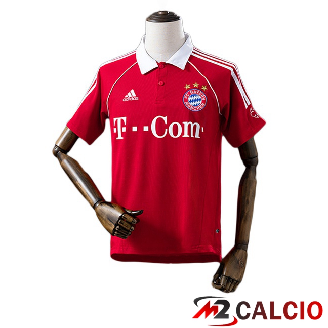Maglie Calcio Personalizzate,Tute Calcio Squadre,Maglia Nazionale Italiana Calcio | Maglie Calcio Bayern Monaco Retro Prima Rosso 2006-2007