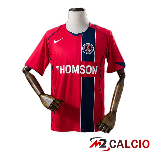 Maglie Calcio Personalizzate,Tute Calcio Squadre,Maglia Nazionale Italiana Calcio | Maglie Calcio Paris PSG Retro Seconda Rosso 2004-2005