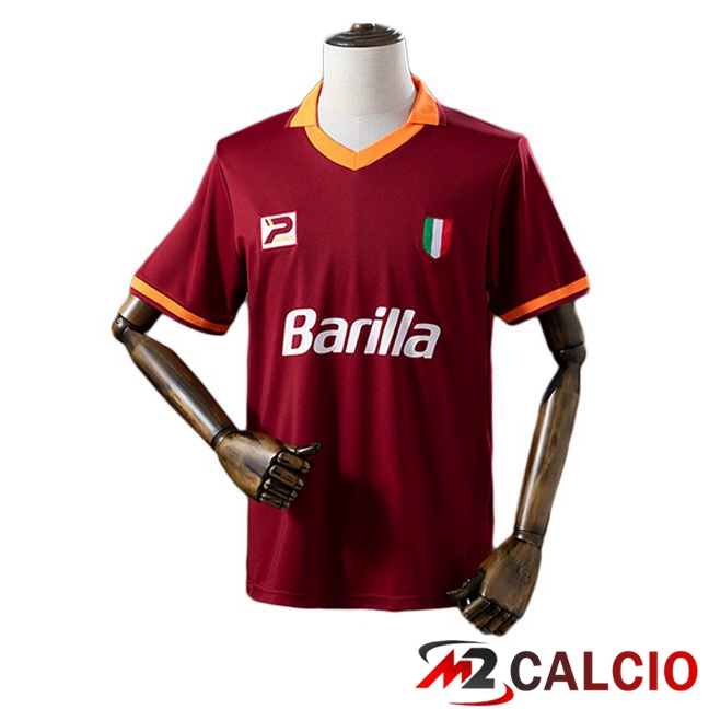 Maglie Calcio Personalizzate,Tute Calcio Squadre,Maglia Nazionale Italiana Calcio | Maglie Calcio AS Roma Retro Prima Rosso 1983-1984