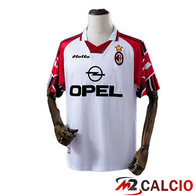 Maglie Calcio Personalizzate,Tute Calcio Squadre,Maglia Nazionale Italiana Calcio | Maglie Calcio AC Milan Retro Seconda Edizione Speciale Bianco 1989-1990