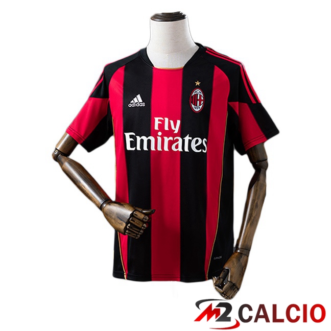 Maglie Calcio Personalizzate,Tute Calcio Squadre,Maglia Nazionale Italiana Calcio | Maglie Calcio AC Milan Retro Prima Rosso Nero 2010-2011