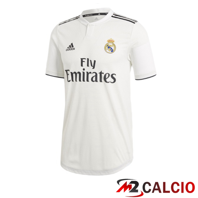 Maglie Calcio Personalizzate,Tute Calcio Squadre,Maglia Nazionale Italiana Calcio | Maglie Calcio Real Madrid Retro Prima Bianco 2018-2019