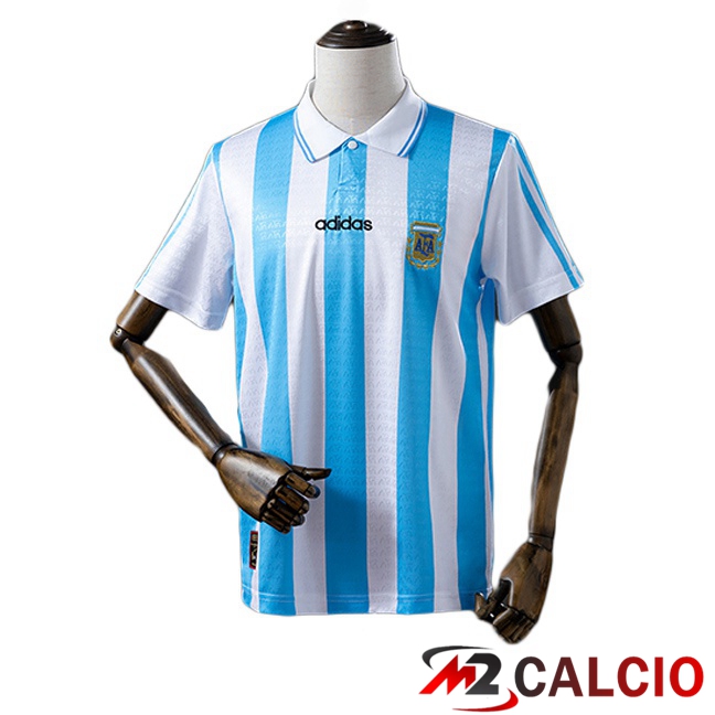 Maglie Calcio Personalizzate,Tute Calcio Squadre,Maglia Nazionale Italiana Calcio | Maglie Calcio Argentina Retro Prima Blu Bianco 1994