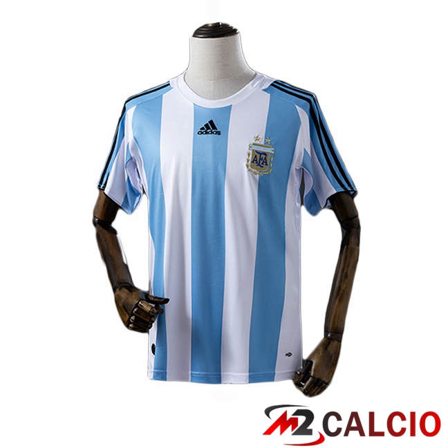 Maglie Calcio Personalizzate,Tute Calcio Squadre,Maglia Nazionale Italiana Calcio | Maglie Calcio Argentina Retro Prima Blu Bianco 2008