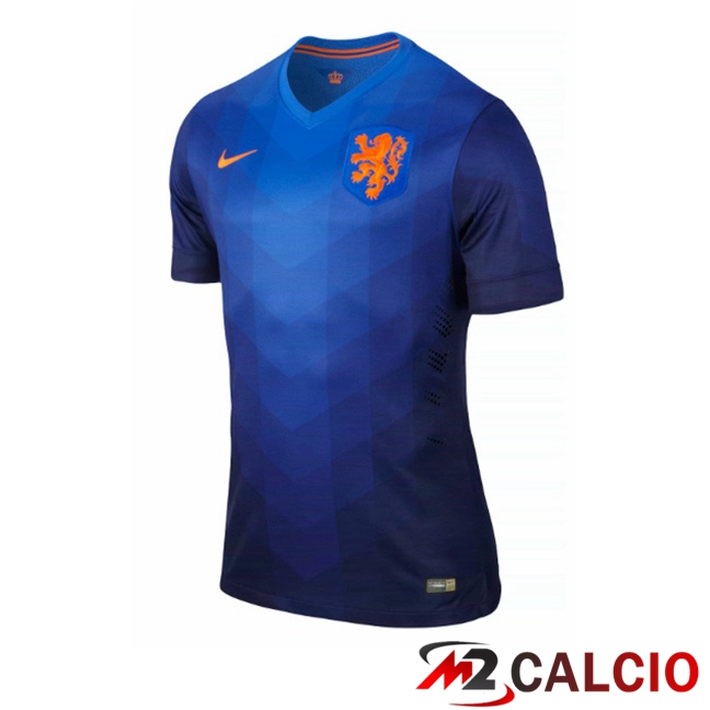 Maglie Calcio Personalizzate,Tute Calcio Squadre,Maglia Nazionale Italiana Calcio | Maglie Calcio Paesi Bassi Retro Seconda Blu 2014