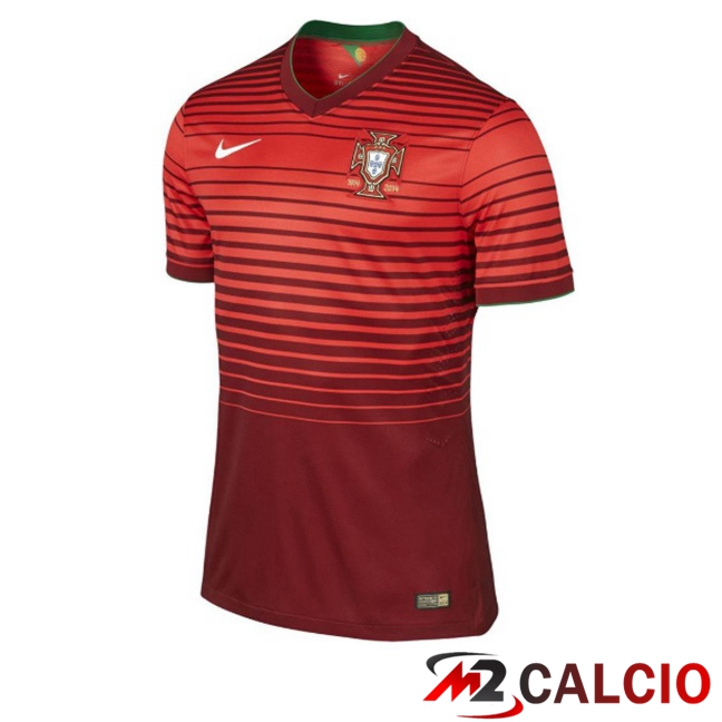 Maglie Calcio Personalizzate,Tute Calcio Squadre,Maglia Nazionale Italiana Calcio | Maglie Calcio Portogallo Retro Prima Rosso 2014