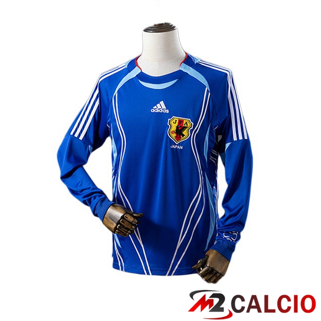 Maglie Calcio Personalizzate,Tute Calcio Squadre,Maglia Nazionale Italiana Calcio | Maglie Calcio Giappone Retro Prima Manica Lunga Blu 2006
