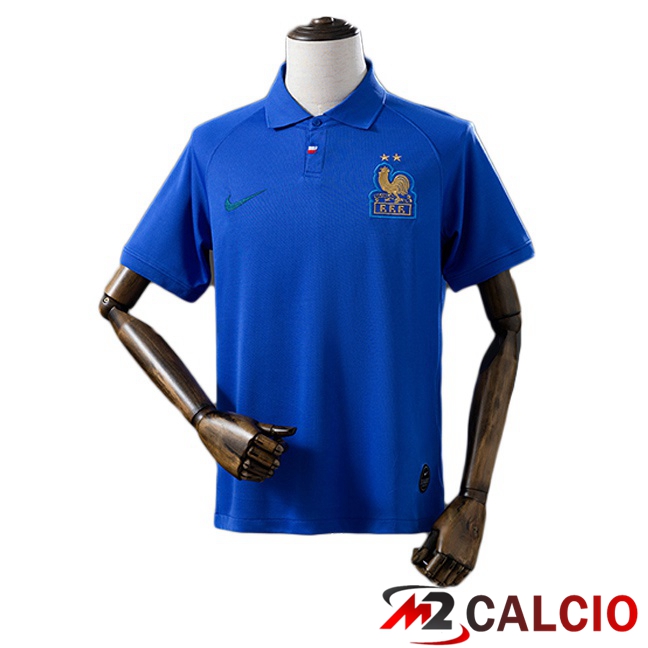 Maglie Calcio Personalizzate,Tute Calcio Squadre,Maglia Nazionale Italiana Calcio | Maglie Calcio Francia Retro Edizione Del 120° Anniversario Blu