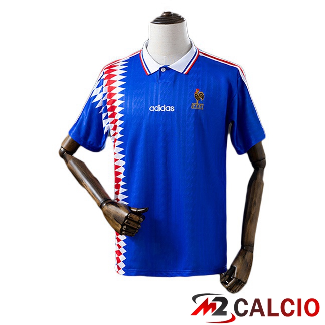 Maglie Calcio Personalizzate,Tute Calcio Squadre,Maglia Nazionale Italiana Calcio | Maglie Calcio Francia Retro Prima Blu 1994