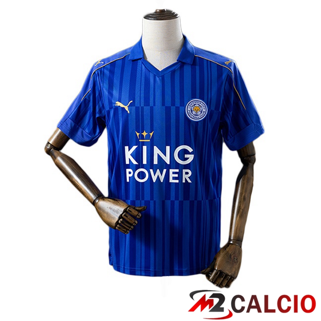 Maglie Calcio Personalizzate,Tute Calcio Squadre,Maglia Nazionale Italiana Calcio | Maglie Calcio Leicester City Retro Prima Blu 2016-2017
