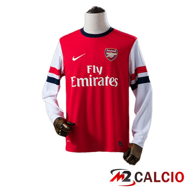 Maglie Calcio Personalizzate,Tute Calcio Squadre,Maglia Nazionale Italiana Calcio | Maglie Calcio Arsenal Retro Prima Manica Lunga Rosso 2012-2013