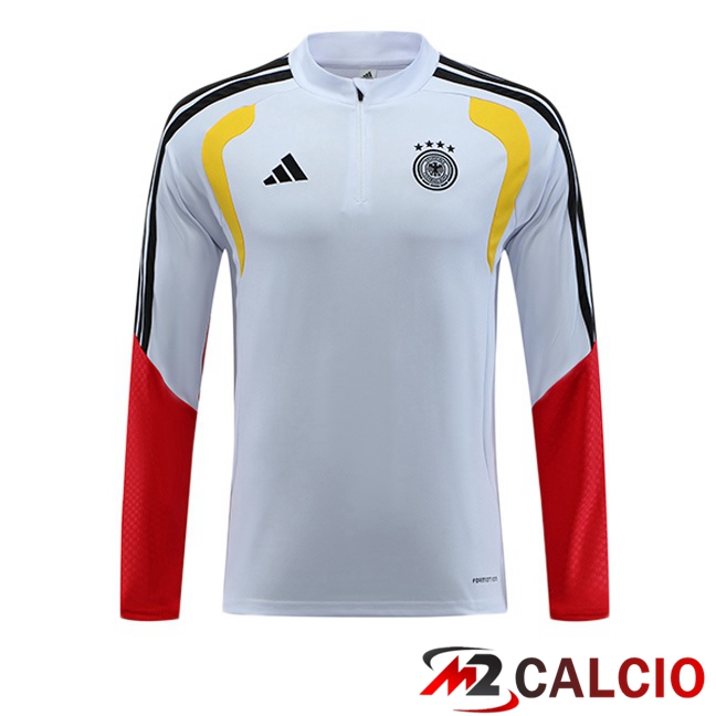 Maglie Calcio Personalizzate,Tute Calcio Squadre,Maglia Nazionale Italiana Calcio | Felpa Allenamento Germania Grigio 2025/2026