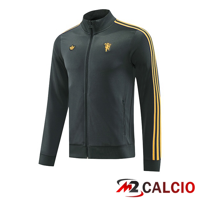 Maglie Calcio Personalizzate,Tute Calcio Squadre,Maglia Nazionale Italiana Calcio | Giacca Calcio Manchester United Grigio 2025/2026