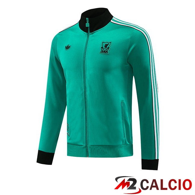 Maglie Calcio Personalizzate,Tute Calcio Squadre,Maglia Nazionale Italiana Calcio | Giacca Calcio FC Liverpool Verde 2025/2026