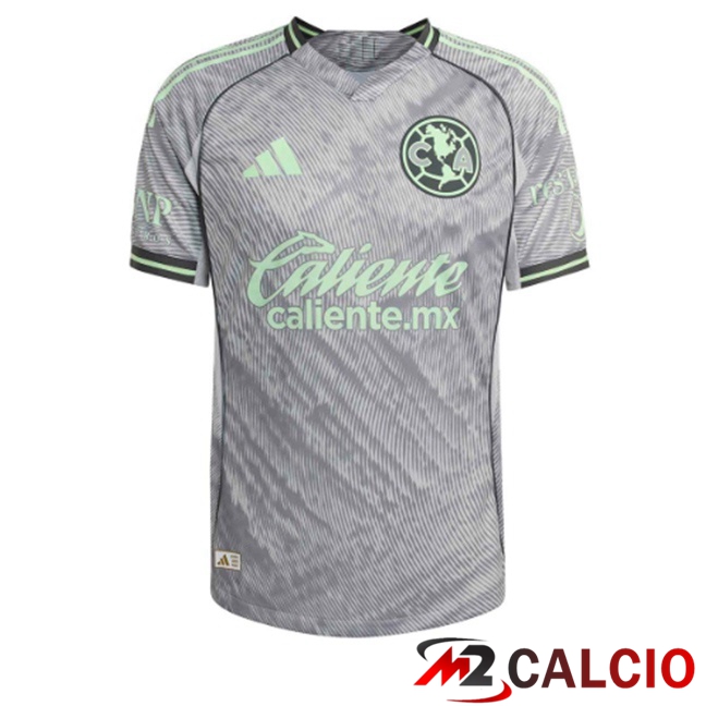 Maglie Calcio Personalizzate,Tute Calcio Squadre,Maglia Nazionale Italiana Calcio | Maglie Calcio Club America Terza Grigio 2025/2026