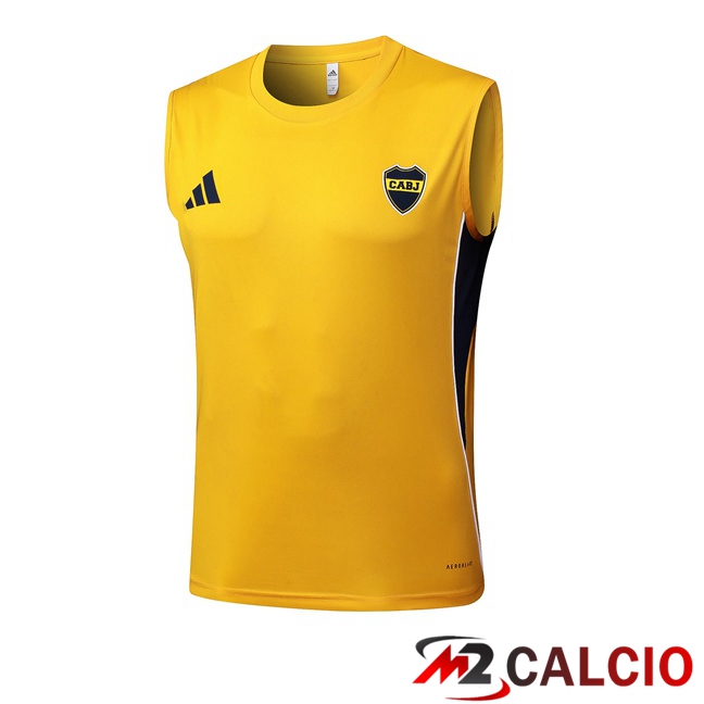 Maglie Calcio Personalizzate,Tute Calcio Squadre,Maglia Nazionale Italiana Calcio | Canotta Allenamento Boca Juniors Giallo 2025/2026