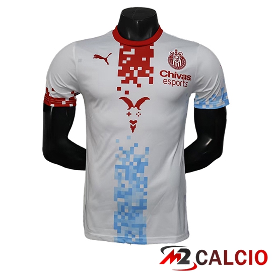 Maglie Calcio Personalizzate,Tute Calcio Squadre,Maglia Nazionale Italiana Calcio | Maglie Calcio CD Guadalajara Special Edition Bianco 2025/2026
