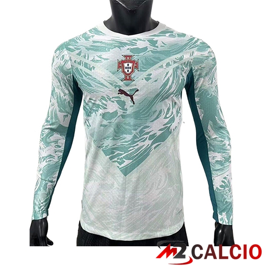 Maglie Calcio Personalizzate,Tute Calcio Squadre,Maglia Nazionale Italiana Calcio | Maglie Calcio Portogallo Seconda Manica Lunga Coppa Del Mondo 2026