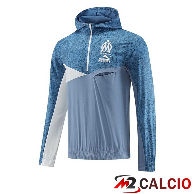 Maglie Calcio Personalizzate,Tute Calcio Squadre,Maglia Nazionale Italiana Calcio | Giacca A Vento Marsiglia OM Blu 2025/2026