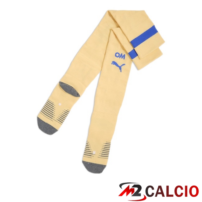 Maglie Calcio Personalizzate,Tute Calcio Squadre,Maglia Nazionale Italiana Calcio | Calzini Calcio Marsiglia OM Quarto Giallo 2025/2026