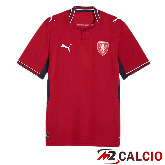 Maglie Calcio Personalizzate,Tute Calcio Squadre,Maglia Nazionale Italiana Calcio | Maglie Calcio Cechia Prima Rosso 2026/2027